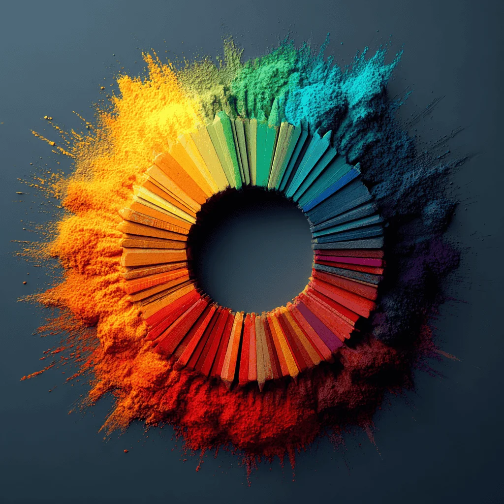 A calming blue landscape, evoking serenity and peace.